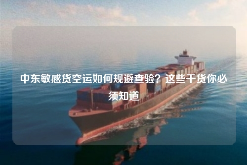 中东敏感货空运如何规避查验？这些干货你必须知道