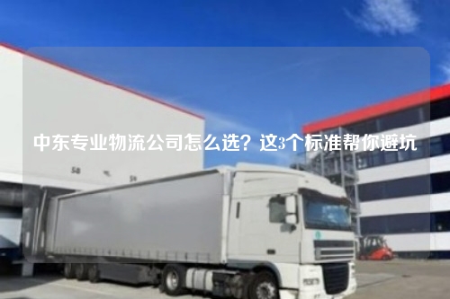 中东专业物流公司怎么选？这3个标准帮你避坑