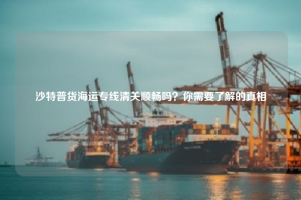 沙特普货海运专线清关顺畅吗？你需要了解的真相
