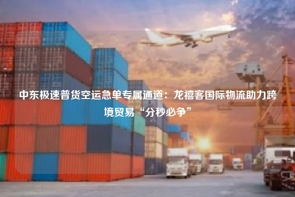 中东极速普货空运急单专属通道：龙禧客国际物流助力跨境贸易“分秒必争”