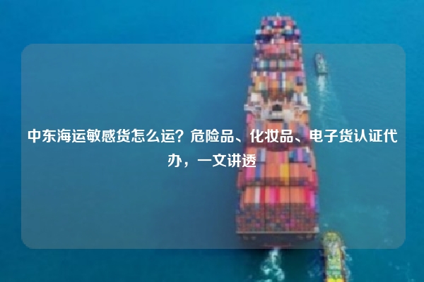 中东海运敏感货怎么运？危险品、化妆品、电子货认证代办，一文讲透