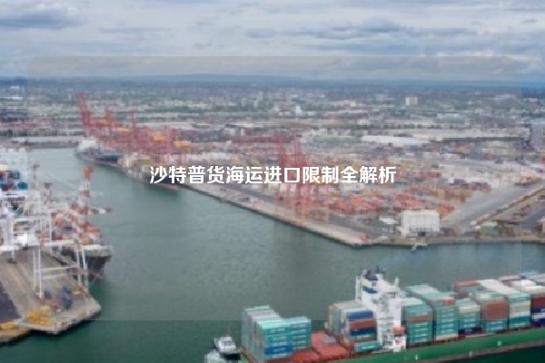 沙特普货海运进口限制全解析