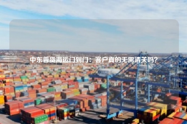 中东普货海运门到门：客户真的无需清关吗？