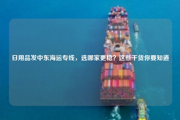 日用品发中东海运专线，选哪家更稳？这些干货你要知道