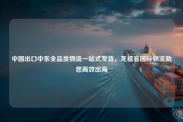 中国出口中东全品类物流一站式发货，龙禧客国际物流助您高效出海