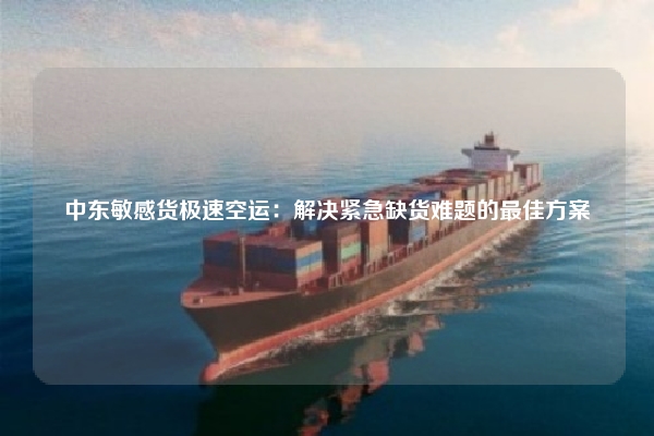 中东敏感货极速空运：解决紧急缺货难题的最佳方案