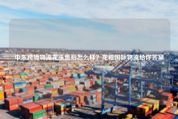 中东跨境物流龙头售后怎么样？龙禧国际物流给你答案